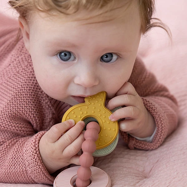 Little Dutch Bijtring Bijtspeeltje Sleutelbos Pink 4 Little Dutch Bijtring Bijtspeeltje Sleutelbos Pink - Afbeelding 4