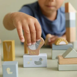 Little Dutch Bouwblokken Blue +2jr -Little Dutch little dutch little dutch bouwblokken blue 2jr 2