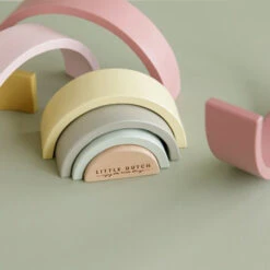 Little Dutch Houten Regenboog Pink +12M -Little Dutch little dutch little dutch houten regenboog pink 12 2