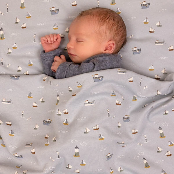 Little Dutch Slaapzak Zomer 90 Cm Sailors Bay Blue 6 Little Dutch Slaapzak Zomer 90 Cm Sailors Bay Blue - Afbeelding 6