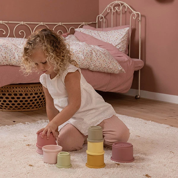 Little Dutch Stapelbekers Pink 2 Little Dutch Stapelbekers Pink - Afbeelding 2