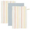 Little Dutch Washandjes Set Vintage Sunny Stripes/Pure Soft Blue