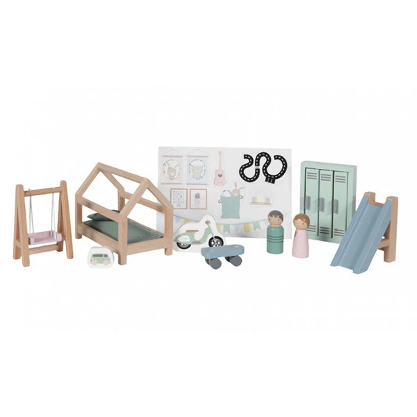 Poppenhuis Speelset Kinderkamer - Little Dutch 1 Poppenhuis Speelset Kinderkamer - Little Dutch